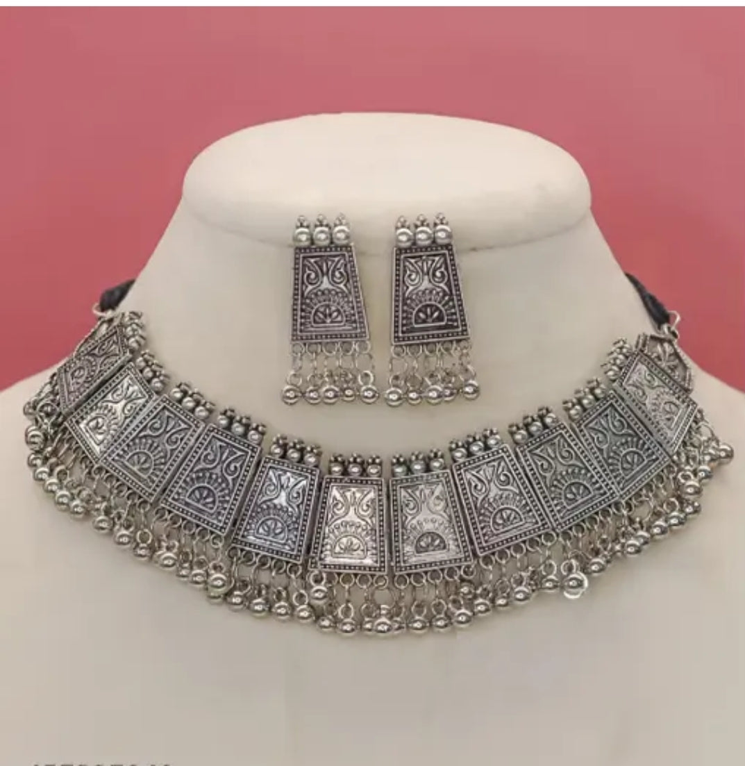 Combo Pack of 4 Trending Oxidised Jwellery Set