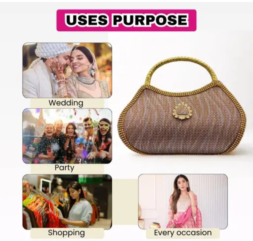 Designer Wedding Clutch Purse for women and Girls