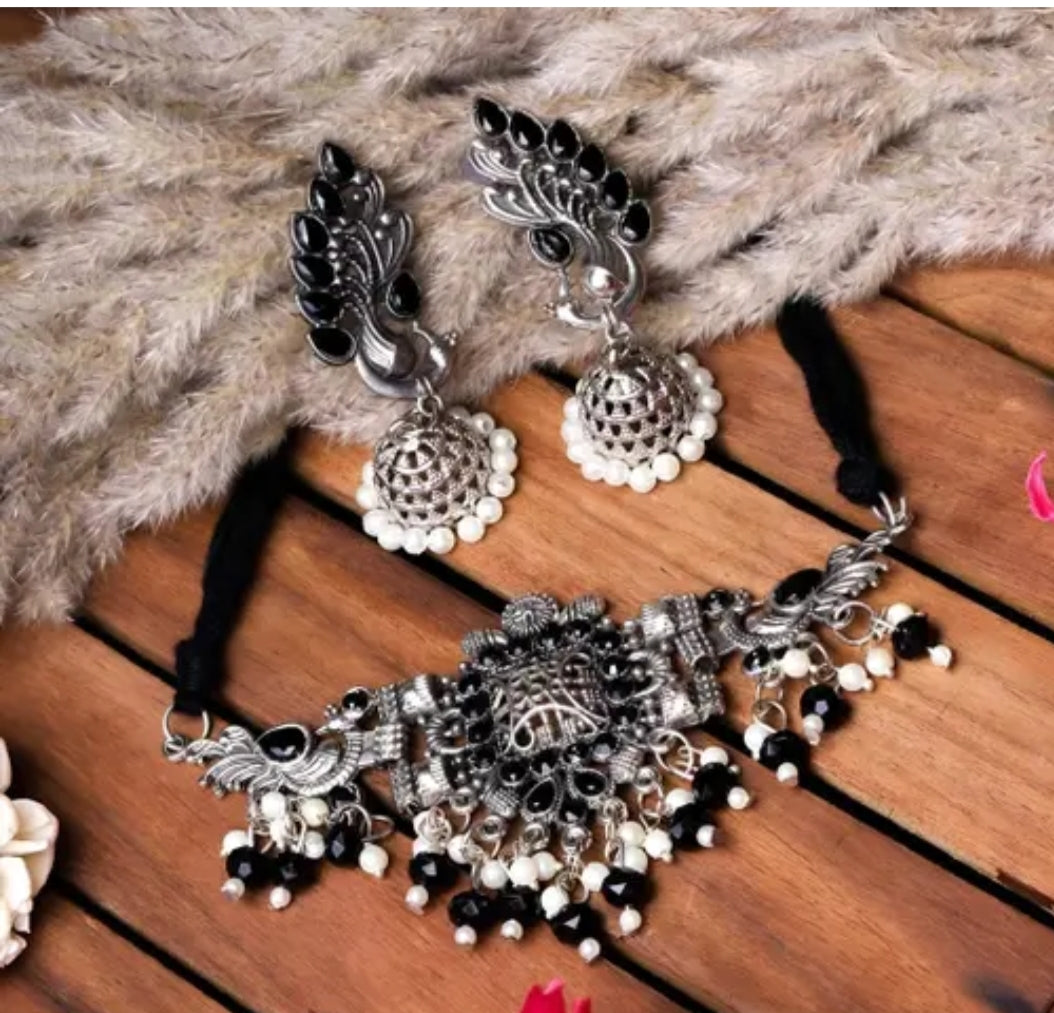 Combo Pack of 4 Trending Oxidised Jwellery Set