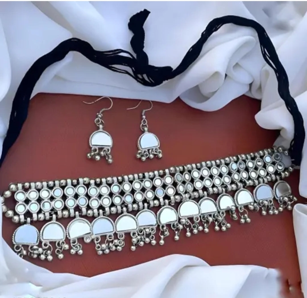 Combo Pack of 4 Trending Oxidised Jwellery Set